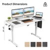 Metal+Wood Electric Standing Desk with Adjustable Height, Sit-Stand Function and Splice Board/Easy Assembly - 3 of 4