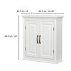 St.James Two Door Wall Cabinet White - Elegant Home Fashion - 4 of 4