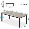 78" Industrial Dining Table - Kitchen Table for 6-8, Wood Rectangular Table for Dining Room - 2 of 4