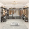 Aheaplus 68"-96" Closet Organizer with 6-Drawers,4 Clothing Rack - 2 of 4