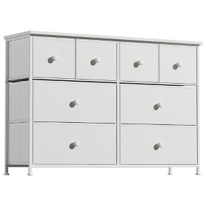 WOWLIVE 8-Drawer Dresser with Fabric Storage, Chest of Drawers for Bedroom - 1 of 4
