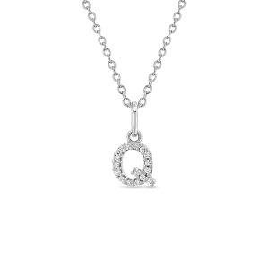 Girls' Cubic Zirconia Letter Sterling Silver Necklace - In Season Jewelry - 1 of 4