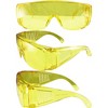 2 Pairs of Birdz Eyewear Visitor Safety Goggles with Smoke, Yellow Lenses - 3 of 3