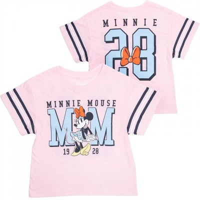 Womens Minnie Mouse 1928 Junior's Hockey T-Shirt