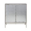 Treasure Trove Accents 2 Door Cabinet Silvermist: Pine Surface, MDF Frame, Divided Interior Storage - 2 of 4