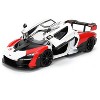 McLaren Senna Red and White with Carbon Hood and Top "HyperSpec" Series 1/24 Diecast Model Car by Jada - 2 of 4