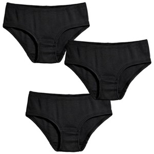 City Threads Girls Soft 100% Organic Cotton Briefs, 3-Pack - USA-Made - 1 of 4