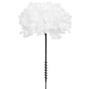 Floral Home 5" Stem Long White Carnation Pick - 100-Piece - 1 of 3