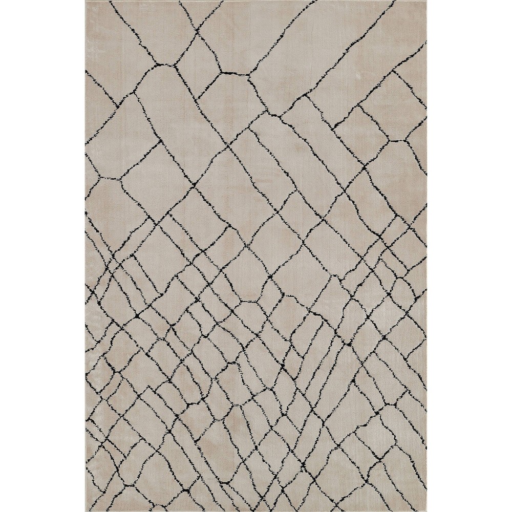 Photos - Area Rug Momeni 2'x3' Noho Mateo Machine Loomed Accent Rug Ivory: Geometric Pattern, Indoor, Low Pile, Polyester, Rectangle 
