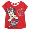 Disney Minnie Mouse T-Shirt French Terry Shorts and Scrunchie 3 Piece Outfit Set Infant to Big Kid - 3 of 4