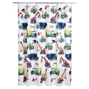 Allure Home Creations Constructing Shower Curtain - 1 of 4