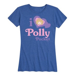 Women's - Polly Pocket - I Love Polly Pocket Short Sleeve Graphic T-Shirt - 1 of 4