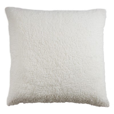 Red and White Diagonal Stripe Polyester Pillow Cover, 17"