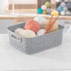 Sterilite Short Weave Wicker Pattern Storage Container Basket - 3 of 4