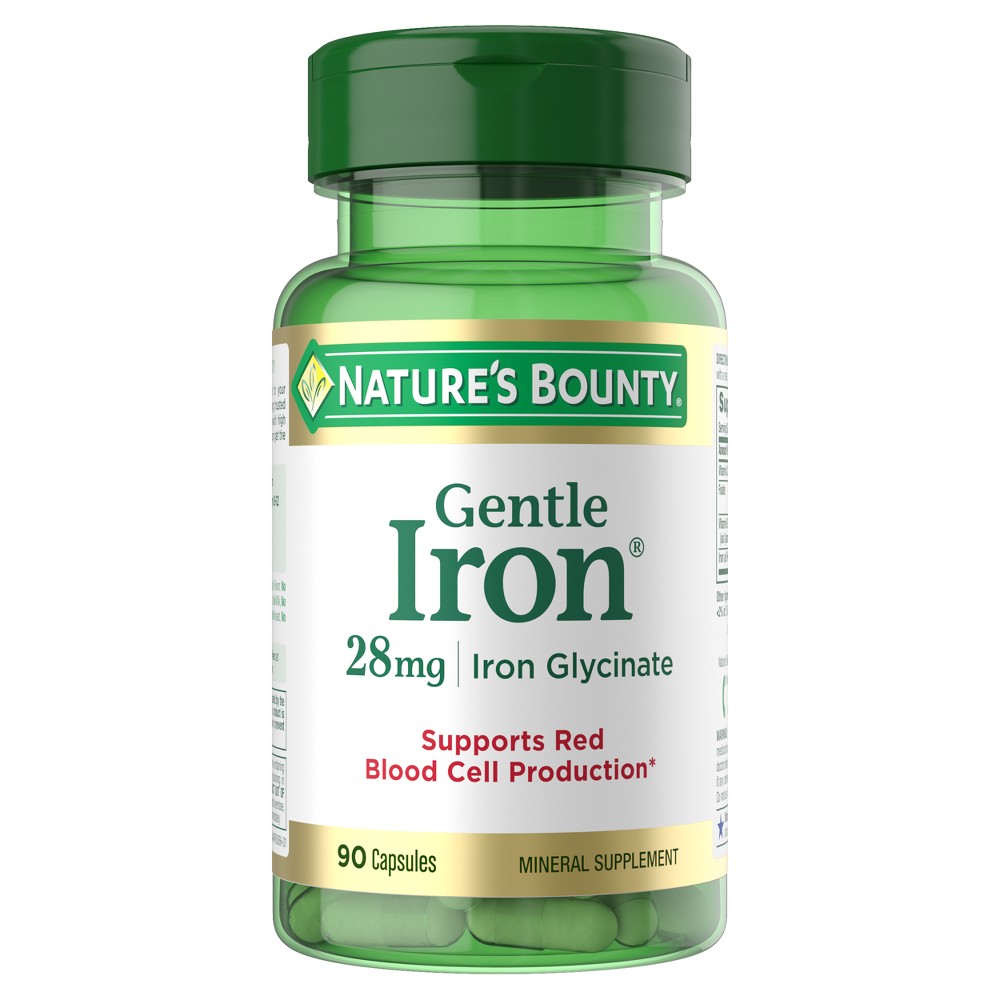 Nature's Bounty Gentle Iron 28mg Capsules - 90ct