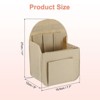 Unique Bargains Protective Lining Makeup Bags and Organizers Encrypted Felt Purse Insert 7.7" x 5" x 11" - 2 of 4