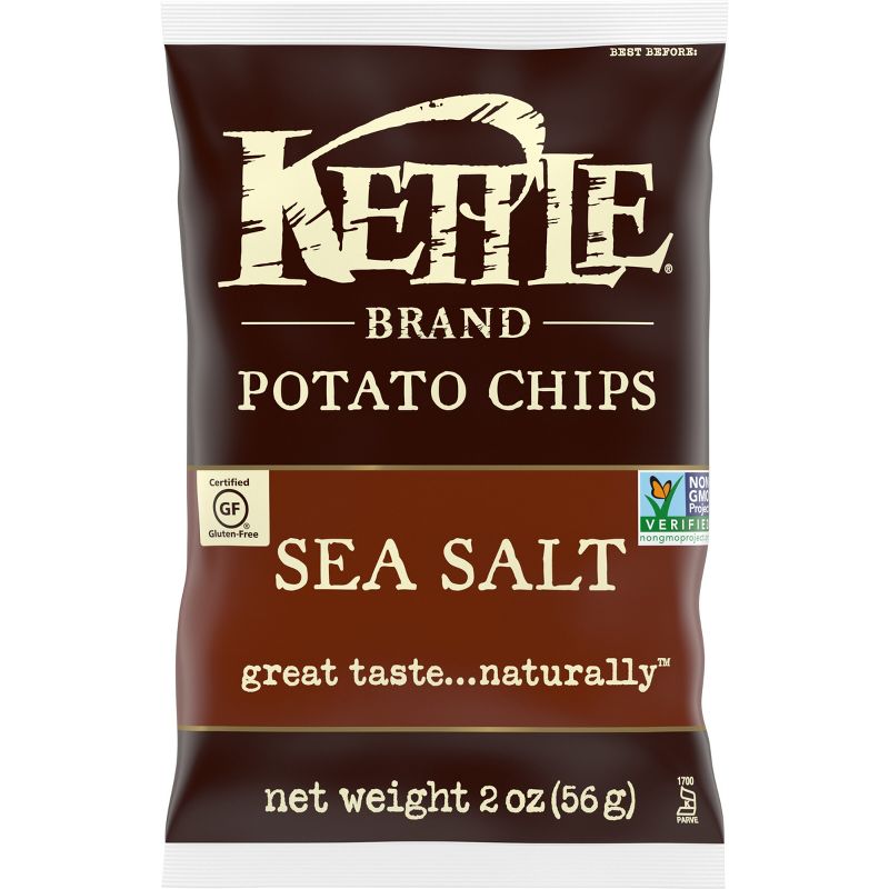 Kettle Brand Potato Chips Sea Salt Kettle Chips Snack - 2oz, 1 of 6