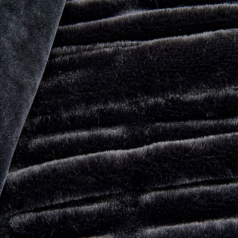 50"x60" Faux Fur Throw Blanket - Isla Jade, 3 of 8