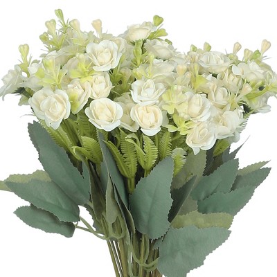 REGALWOVEN Silk Realistic Beauty Shape Artificial Rose Flowers 11.8" 6 Pcs