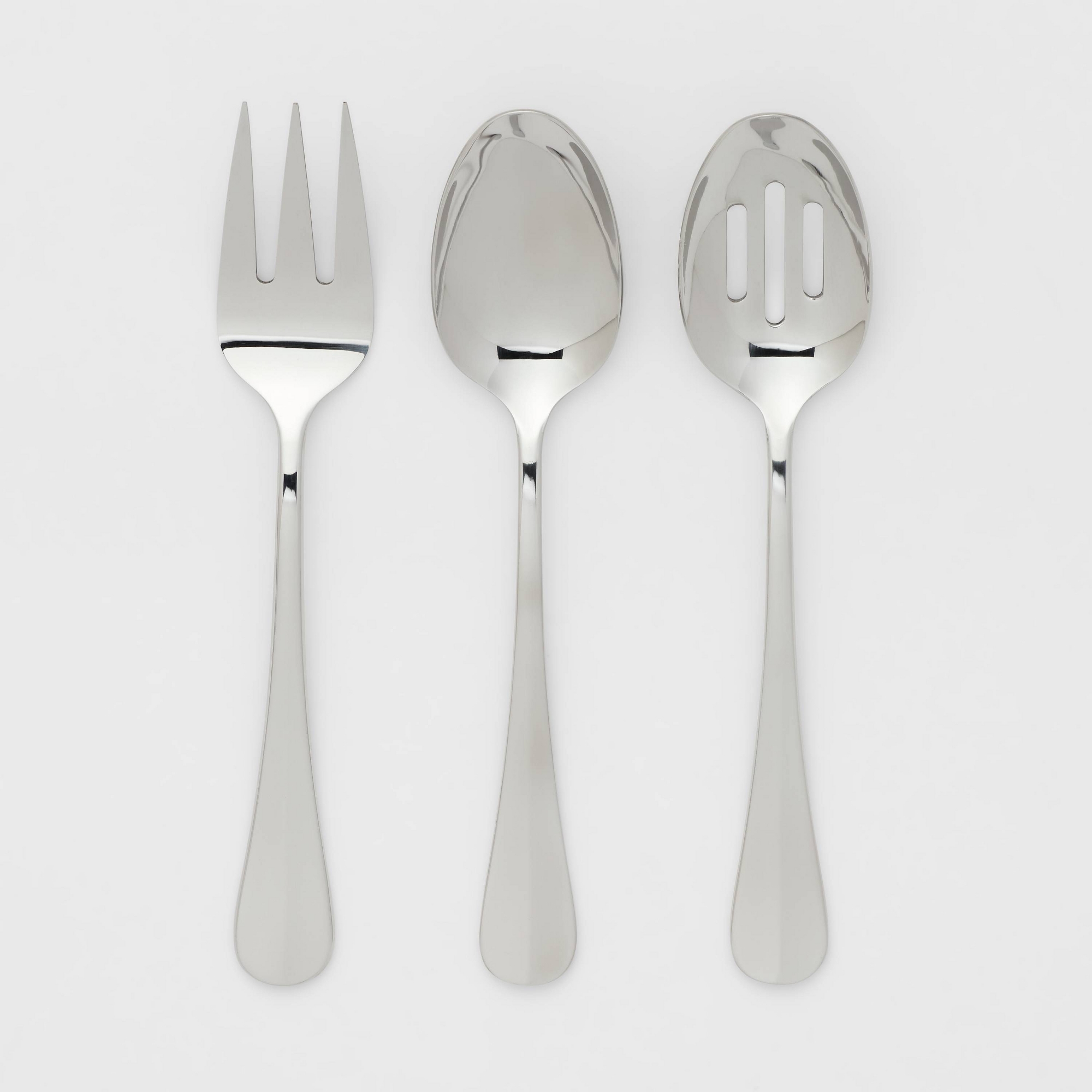 3pc Sussex Serve Set Silver - Threshold™