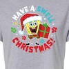 Women's - SpongeBob SquarePants - Have A Swell Christmas Cropped Graphic T-Shirt - 2 of 4