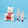 7" Polar Bear with Scarf Stuffed Animal - Gigglescape™: Holiday Theme, 1 Year+ - 2 of 3