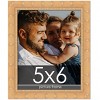 PosterPalooza | 5x6 Modern Bamboo Picture Frame, UV Acrylic, 5 Finishes - 2 of 4