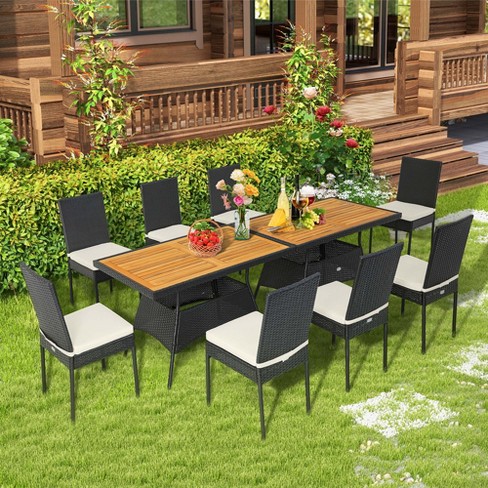 6 seater 2024 rattan dining set