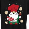 Women's - Instant Message - Christmas Baking Gnome Short Sleeve Graphic T-Shirt - 2 of 4
