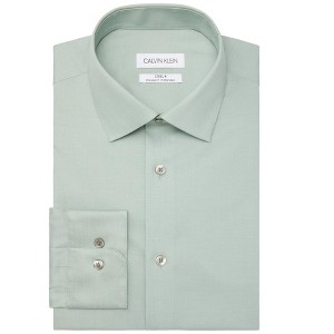 Calvin Klein Mens Stain Shield Performance Button Down Dress Shirt - 1 of 1