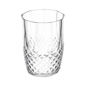 Smarty Had A Party 16 oz. Clear Stripe Round Plastic Tumblers - 48 pcs - 1 of 4