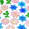 JDICTION 4 Pack Resin Earring Molds With Holes, Snowflake Flower Leaf Silicone Molds for Epoxy Jewelry Casting, DIY Pendant Keychain - 2 of 4