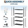 GustoWave 3-Tier Adjustable Steel Utility Storage Rack Shelves for Warehouse, Pantry, Kitchen, Workshop - 4 of 4