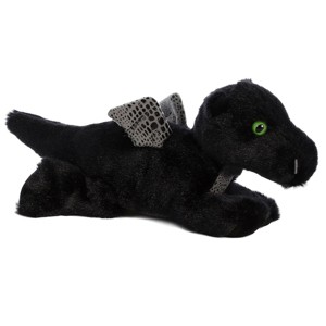 Aurora Midnight Dragon Mini Flopsie Plush 8" Stuffed Toy, Black and Blue, 1 Count - 1 of 1
