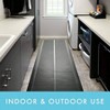 Indoor Outdoor Rubber Runner Door Floor 27 Inch X 6 Black Non Slip Durable Mat, water repellent - 4 of 4
