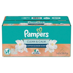 Pampers Clean & Calm Baby Wipes - 672ct/12pk - 1 of 4