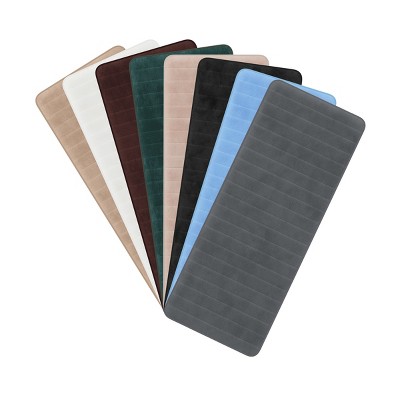 Forest Green Memory Foam Non-Slip Bathroom Rug 24" x 60"