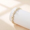 Crysdue Wedding Bridal Link Bracelet for Brides Bridesmaids, Marquise Cubic Zirconia Tennis Bracelets for Women Prom Jewelry - 4 of 4