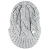 Jessica Simpson Women's Cable Knit Newsboy Beanie Hat with Brim - 2 of 4