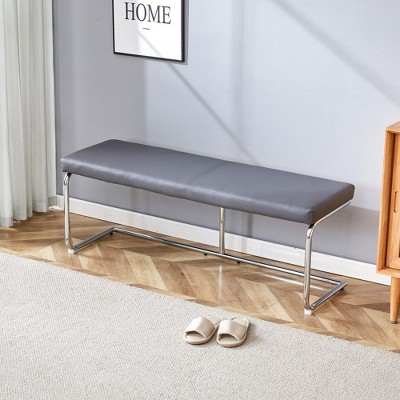 NicBex Upholstered Bench,Dining Bench with Padded Seat,Modern Ottoman for Living Room,Entryway,Kitchen