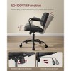 Office Computer Chair PU Surface Easy Clean Height Adjustable Comfortable Backrest and Curved Seat - 4 of 4