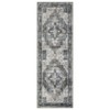 Area Rugs for Living Room Bedroom Washable Vintage Distressed Print Pattern Medallion Carpet Non-Slip Low Pile Rug - 3 of 4