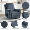 ChicFurnit Living Room Chair Arm Accent Chair Power Recliner with Dual Motor Lift Assist Massage Vibration Cup Holder, 30.31"*25.59"*22.04" - 2 of 4