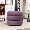 SEYNAR Modern Glam Velvet 360 Degree Swivel Accent Armchair with Tufted Back - 4 of 4