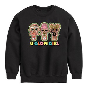 Boys' - LOL Surprise! - You Glow Girl Graphic Long Sleeve Fleece Sweatshirt - 1 of 4