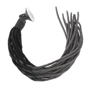 Unique Bargains Helmet Decor Gradient Braids Ponytail Black Gray 21.65" - 1 of 4