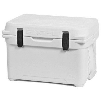Engel 5.2 Gallon 24 Can 25 High Performance Seamless Roto Molded Cooler, White