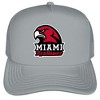 Miami University (Oh) Primary Logo Foam Trucker Cap Grey Os - 2 of 4