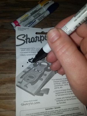 Sharpie Oil-based Paint Marker, Fine Tip, Assorted Colors, Set Of 5 : Target