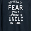 Men's - Instant Message - Your Favorite Uncle Is Here Long Sleeve Graphic T-Shirt - 2 of 4